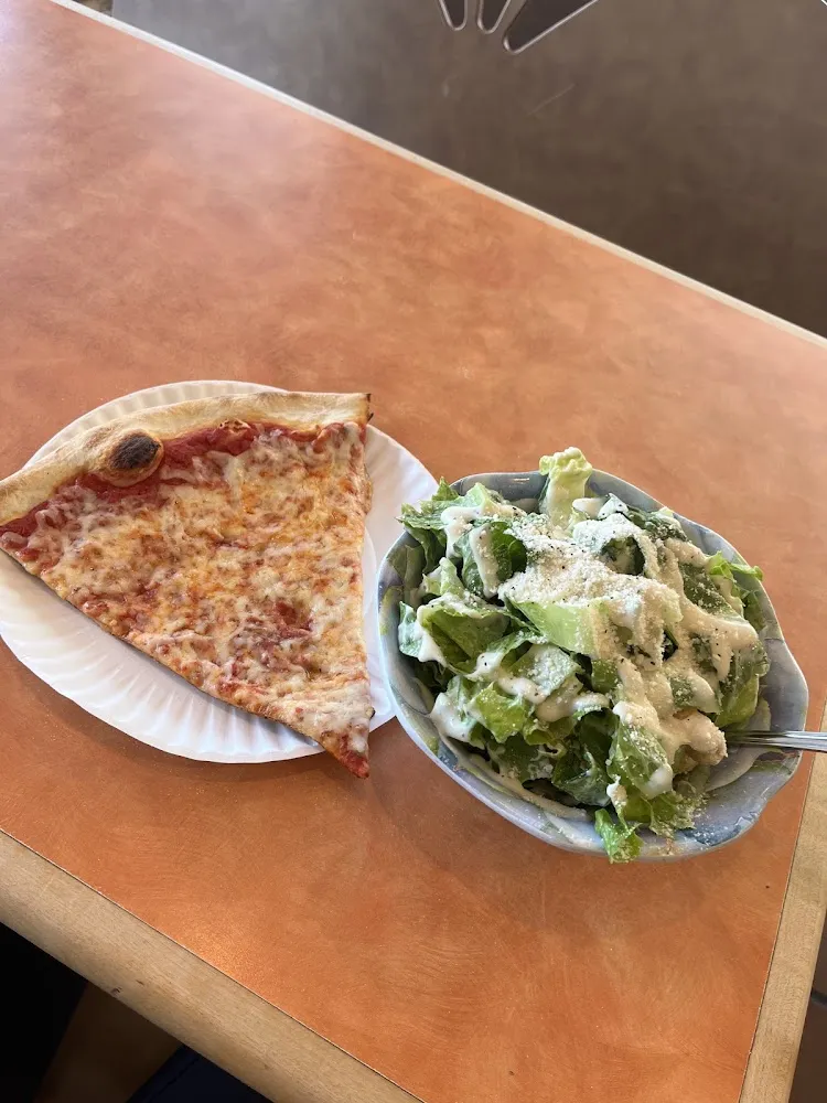Pizza and Caesar Salad